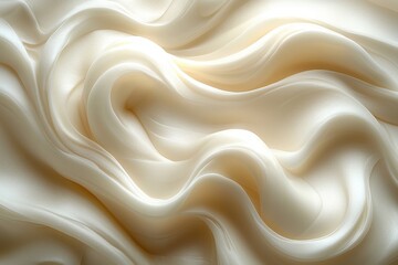 Poster - Abstract wavy pattern design on a clean white background