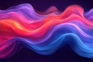 Poster - Abstract colorful waves background with a beautiful blend of vibrant colors for design projects