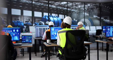 Poster - Engineer Operates Scada Software on Modern Desktop