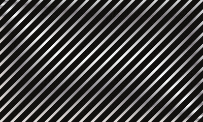 Poster - abstract diagonal silver gradient line pattern on dark can be used background.