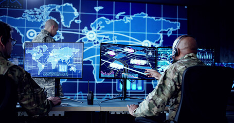 Poster - Cyber Technology Operator In Military Control Cente
