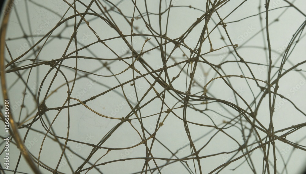 Microscopic View of Plant Stem Cross Section Stock Illustration | Adobe ...