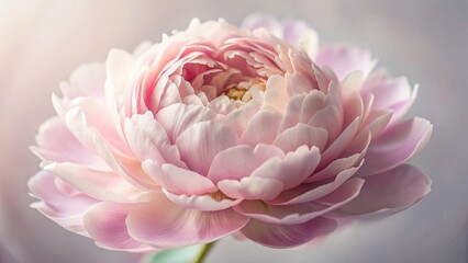 Poster - Delicate Pink Bloom A Close-Up Study of Soft Petals and Gentle Light