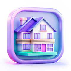 Sticker - home icon button