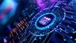 © Patchayanit  - Electronic Microchip Circuitry with Blue Purple Glow for Cybersecurity Technology