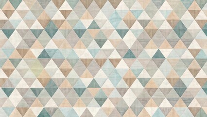 Fototapete - Subtle Textured Triangle Pattern in Earthy Tones for Interior Design Projects