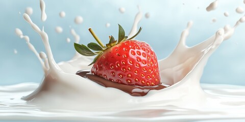 Wall Mural - and chocolate splash product photography