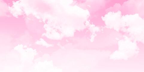 Wall Mural - the vast pink sky and clouds sky