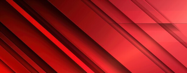 Poster - Abstract Red Diagonal Lines Background