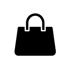 Poster - Simple Handbag Icon: A clean, minimalist icon of a simple handbag, perfect for fashion, shopping, or retail applications.