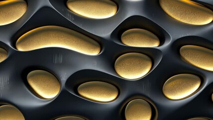 Poster - Elevating modern design with organic shapes and textures for a luxurious atmosphere in interior spaces. Generative AI