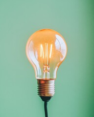 Leinwandbilder - Innovative Academic Visualization Open Book with Floating Lightbulb and Chalkboard Formulas - Educational Content for E-Learning Platforms and Creative Classrooms