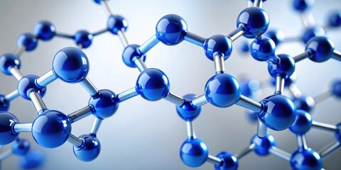 Fototapete - Abstract Representation of Molecular Structure A Detailed 3D Model Showing Interconnected Atoms and Bonds