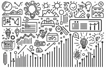 Poster - Abstract graphic design business concepts