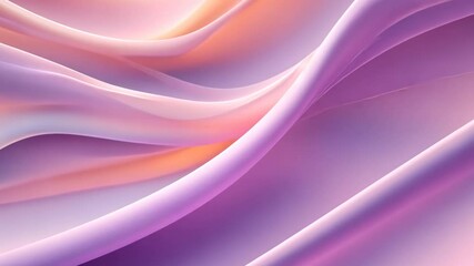 Poster - Soft pastel waves flow harmoniously in an abstract landscape capturing serene beauty and tranquility at sunset. Generative AI