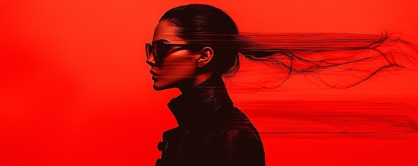 Poster - a conceptual fashion photoshoot where classic analog film grain meets futuristic augmented reality o