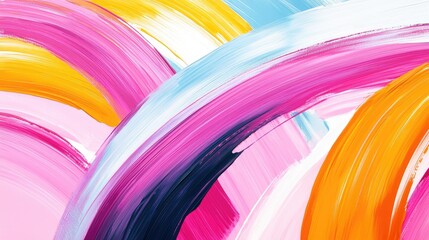 Poster - Dynamic abstract painting swirls art gallery digital artwork colorful environment close-up modern art concept