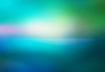 Aufkleber - A grainy, textured gradient background with soft transitions of green, blue, and white hues creates a dreamy and abstract visual effect.