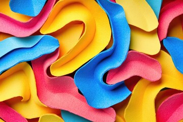 Poster - A detailed shot of various colored papers stacked together