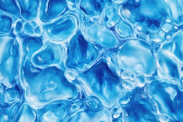 Poster - A close-up view of the calm blue water surface
