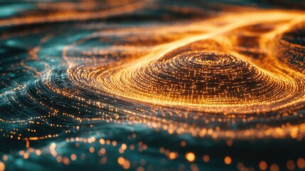 Poster - A close-up view of a rolling wave in the ocean