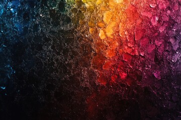 Fototapete - A bright and colorful close-up of a rainbow-colored wall, ideal for use in design projects or as a background element