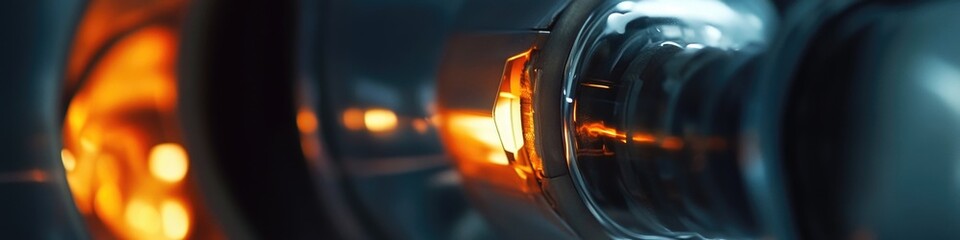 Aufkleber - Close-up view of a washing machine with lights on, suitable for use in illustrations or graphics about appliances, technology, and everyday life
