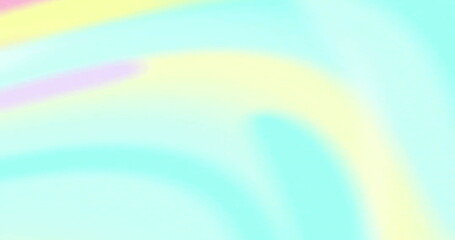 Poster - Image of moving pastel pink, blue and yellow background swirls