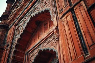 Aufkleber - Close-up shot of a city clock tower with intricate details