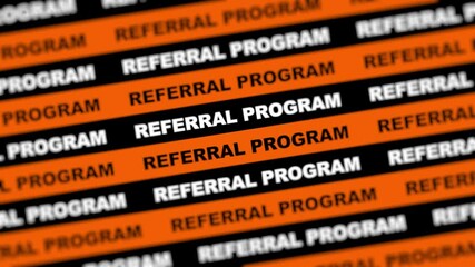 Referral Program Text Animation 4K resolution video.