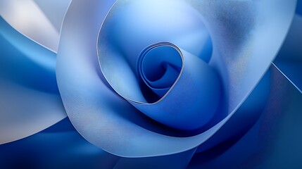 Wall Mural - Abstract Blue Swirls, Dynamic Design, Background Texture, Website Header