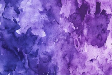 Poster - Close-up of a beautiful purple and blue watercolor design, great for creative projects and designs
