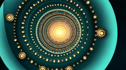 Poster - Experience the mesmerizing spiral light display featuring countless glowing orbs in a captivating ambiance. Generative AI