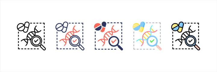 Poster - Biomedicine Multistyle Icon Set