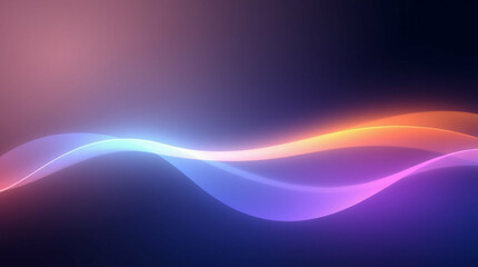 Poster - Abstract luminous waves create a flowing dynamic background image