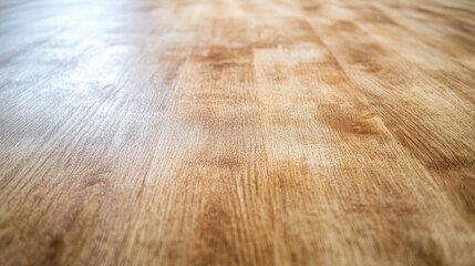 Poster - close-up view of a polished wooden surface showcasing natural grain patterns and texture