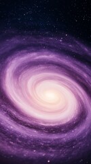 Wall Mural - Elegant Cosmic vortex with swirling clouds of blue and purple light forming a galactic spiral mesmerizing and infinite space design 