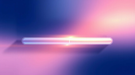 Poster - Luminous Progress Bar on Gradient Background with Soft Glow Effect