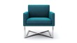 © Wongstorn - A blue chair with a patterned fabric