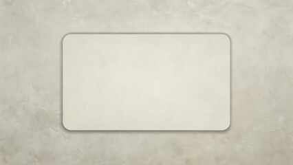 Aufkleber - Blank off-white rectangle on textured background, ideal for design projects and presentations, providing a clean and minimalist aesthetic.