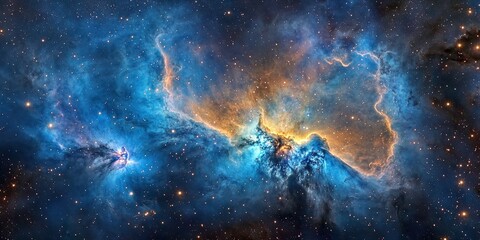 Wall Mural - cosmic nebula: interstellar vista