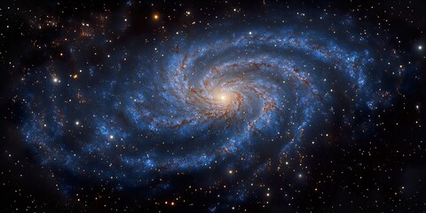 Wall Mural - deep blue cosmic vista