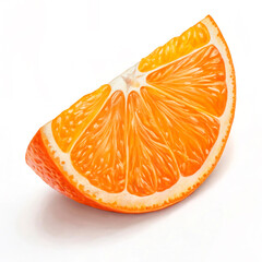 Sticker - orange on white background