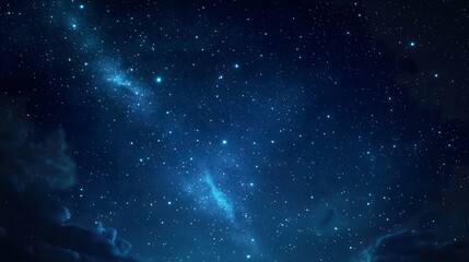 Wall Mural - twinkling stars night sky