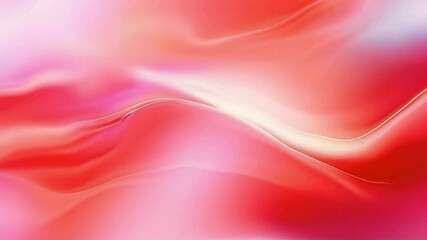 Poster - abstract flowing red and pink gradient background animation loop