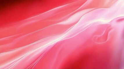 Poster - abstract pink waves gently flowing - soft and smooth background