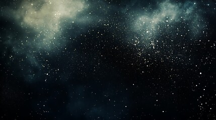 Wall Mural - A dark sky with a lot of stars and a few clouds