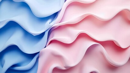 Poster - Vibrant waves of soft pastels in a textile masterpiece at the art fabric exhibition. Generative AI