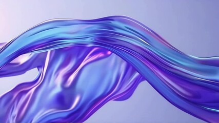 Poster - elegant flowing abstract liquid fabric simulation background