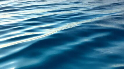 Poster - Capturing the tranquil beauty of shimmering waves on a serene water surface at dusk. Generative AI